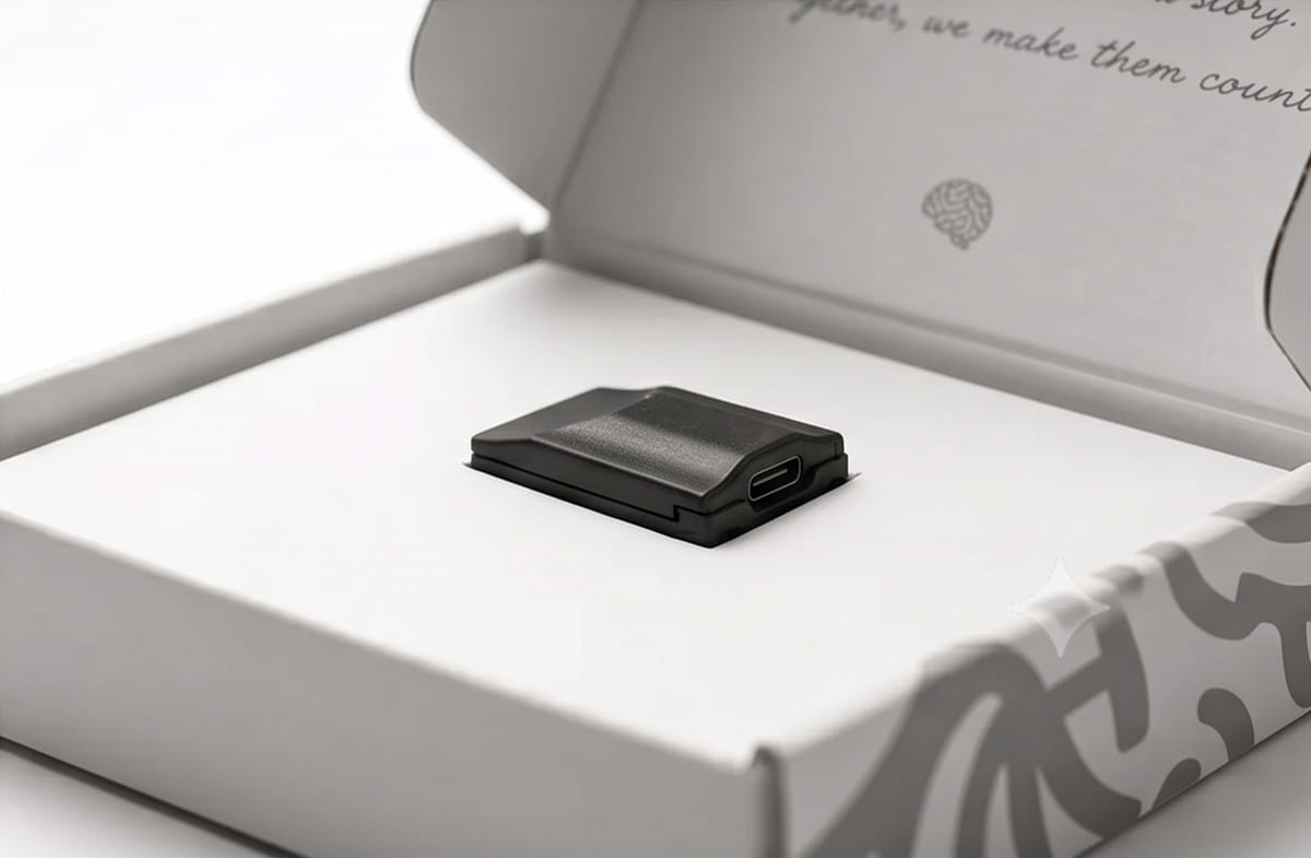 Phreno sensor seated in its open package